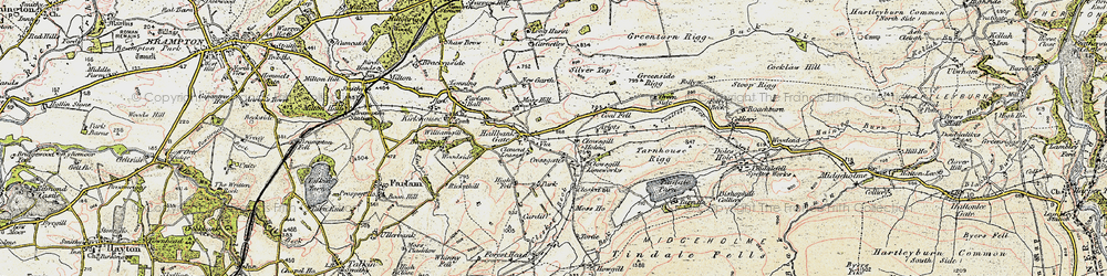 Old map of Hallbankgate in 1901-1904