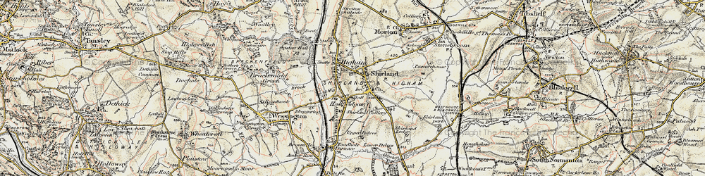 Old map of Hallfield Gate in 1902-1903