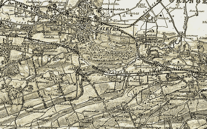 Old map of Wester Pirleyhill in 1904-1906