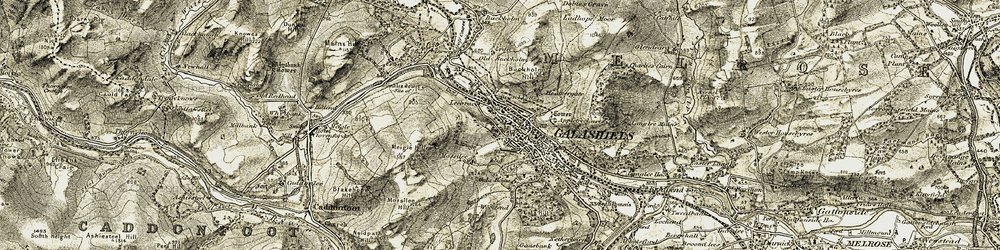 Old map of Halliburton in 1903-1904