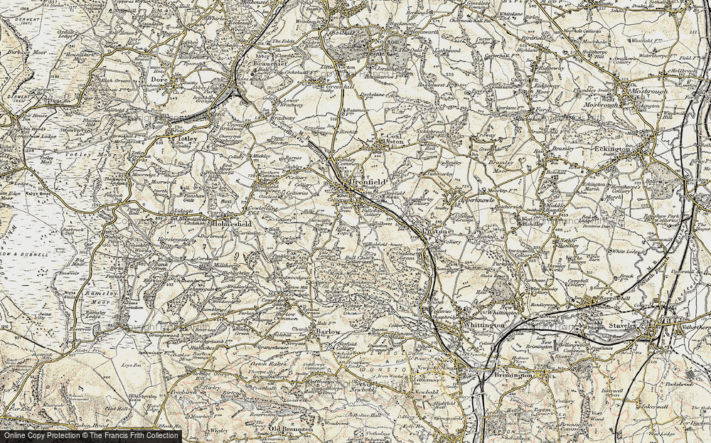 Old Map of Hallowes, 1902-1903 in 1902-1903