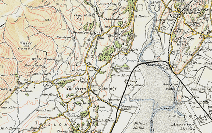 Old map of Hallthwaites in 1903-1904