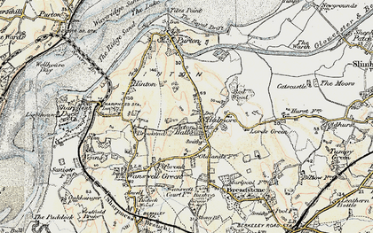Old map of Acton Hall in 1899-1900
