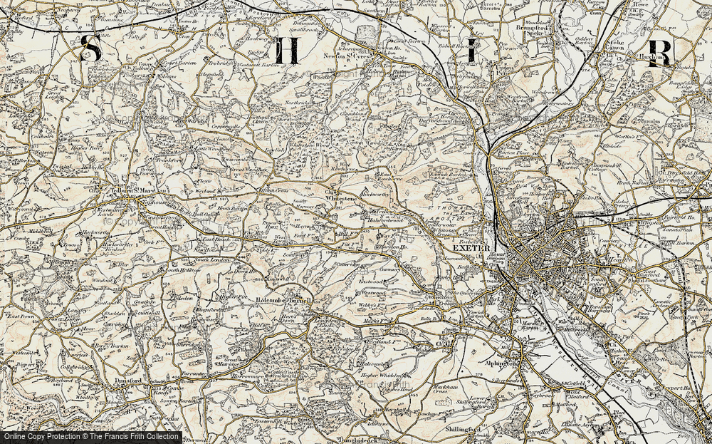 Old Map of Halsfordwood, 1899-1900 in 1899-1900