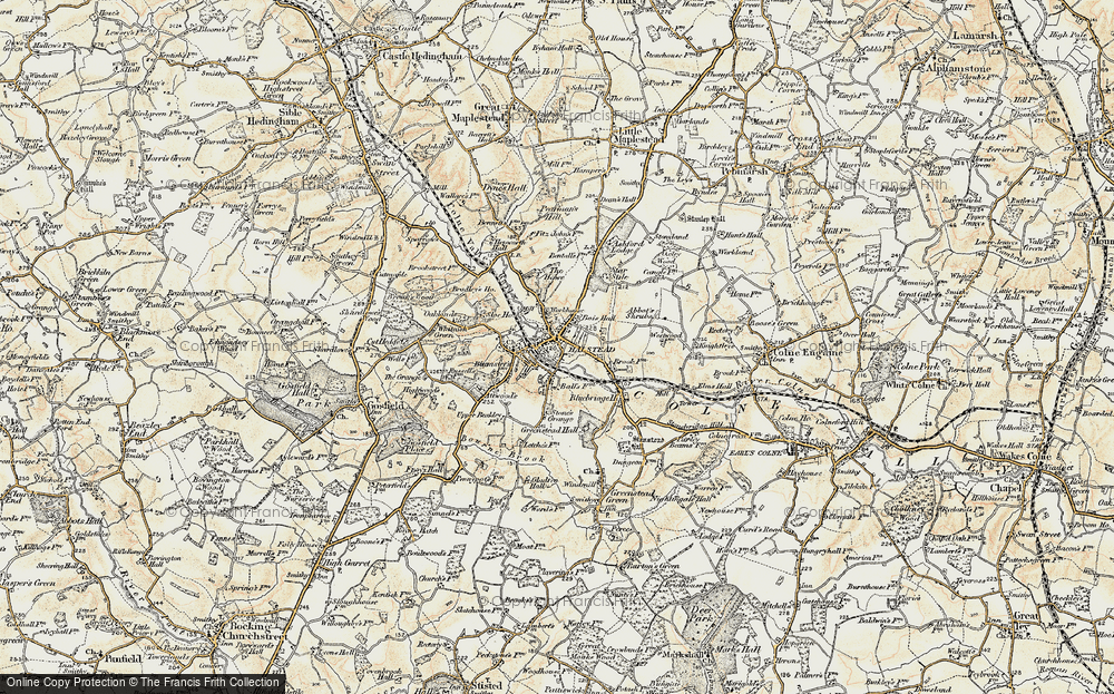 Old Map of Halstead, 1898-1899 in 1898-1899