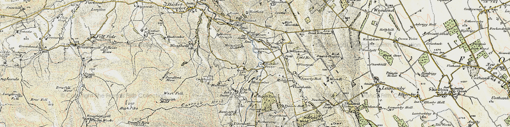 Old map of Haltcliff Bridge in 1901-1904