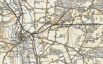 Old map of Halterworth in 1897-1909