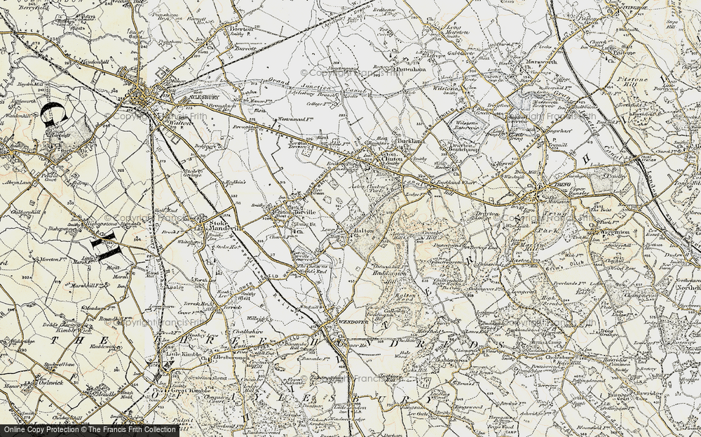 Old Map of Halton, 1898 in 1898
