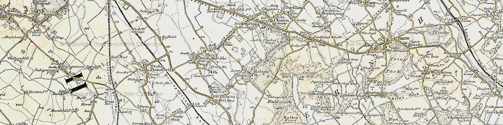 Old map of Halton in 1898