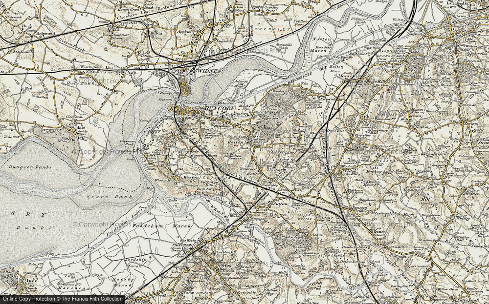 Old Map of Halton, 1902-1903 in 1902-1903