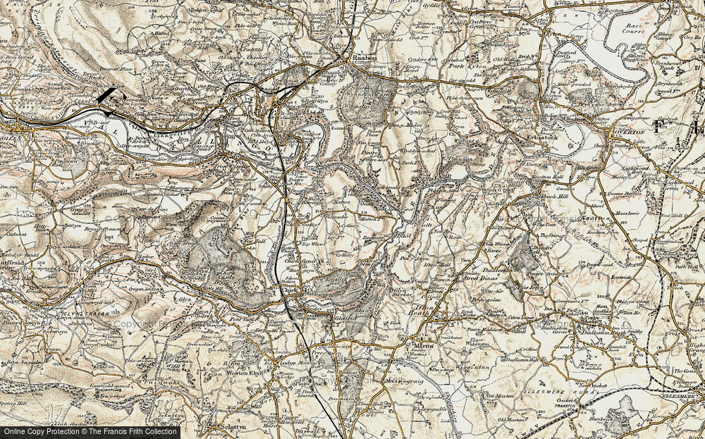 Old Maps of Tenement, Clwyd - Francis Frith