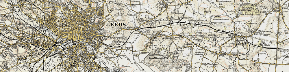 Old map of Halton in 1903
