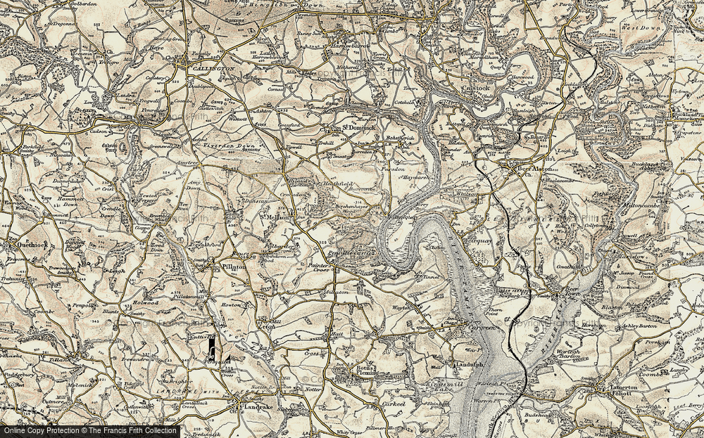 Old Map of Halton Barton, 1899-1900 in 1899-1900