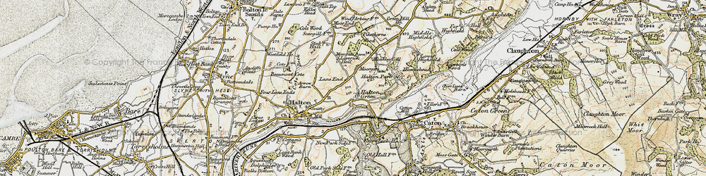 Old map of Laverick Hall in 1903-1904
