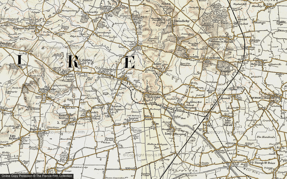 Old Map of Halton Holegate, 1901-1903 in 1901-1903