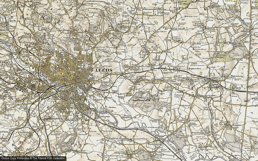 Halton Moor Leeds Map Old Maps Of Halton Moor, Yorkshire - Francis Frith