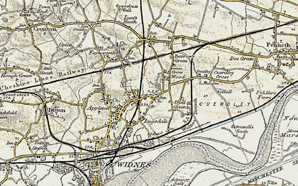 Old map of Halton View in 1903