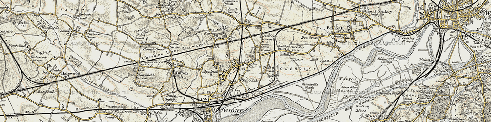 Old map of Halton View in 1903