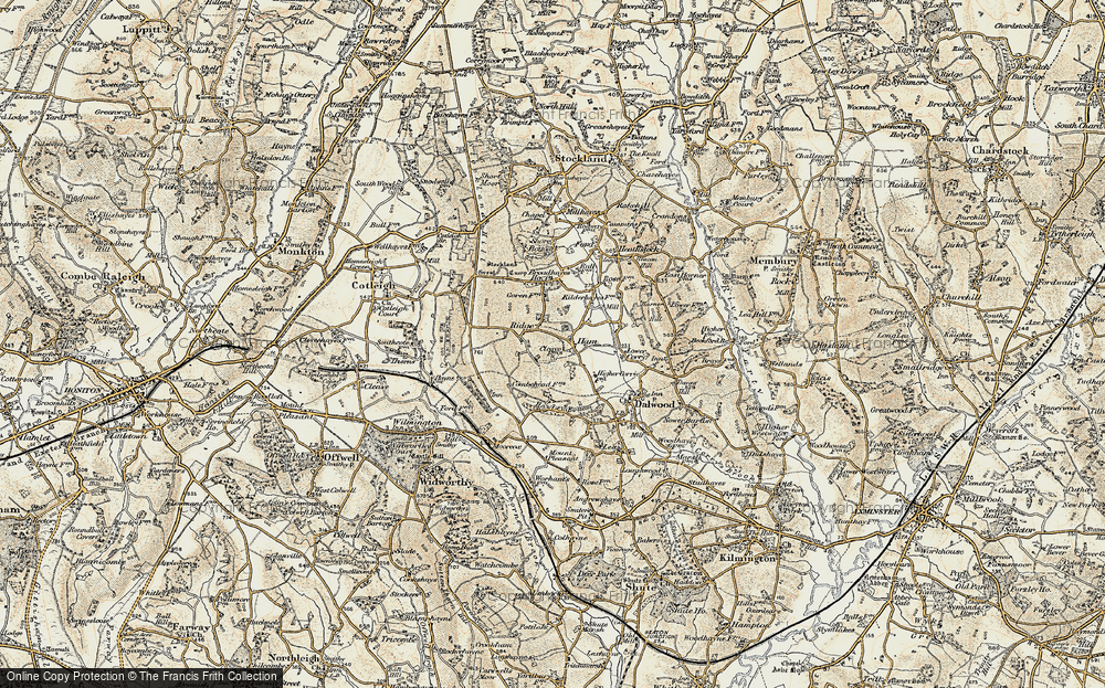 Old Map of Ham, 1898-1900 in 1898-1900