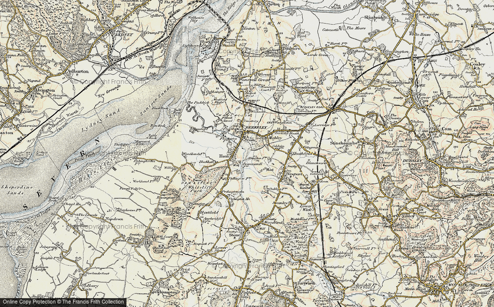 Old Map of Ham, 1899-1900 in 1899-1900