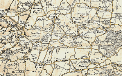 Old map of Ham in 1899