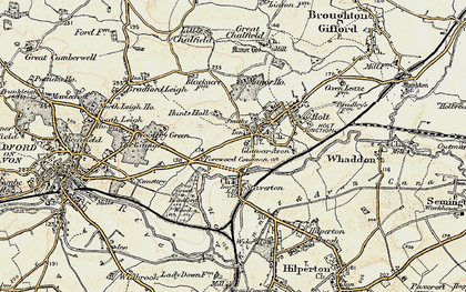 Old map of Ham Green in 1898-1899
