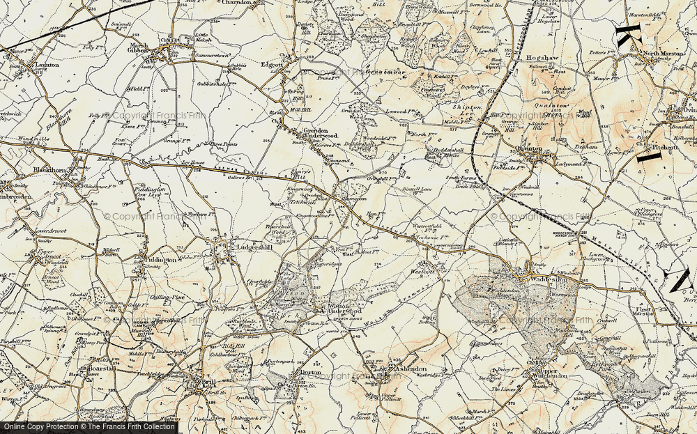 Old Map of Ham Green, 1898 in 1898