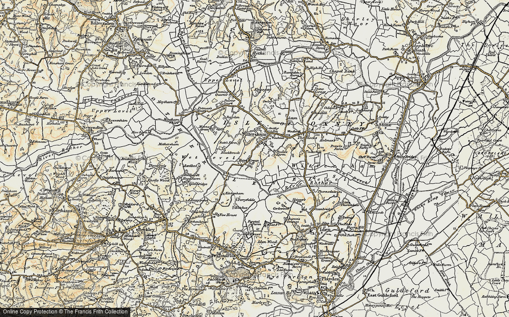 Old Map of Ham Green, 1898 in 1898