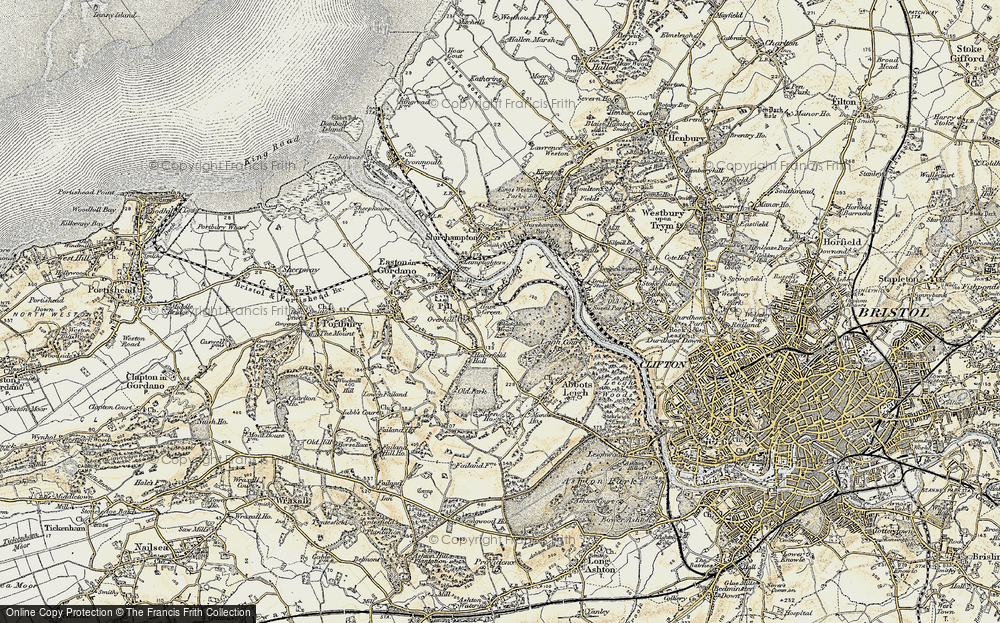 Old Map of Ham Green, 1899 in 1899