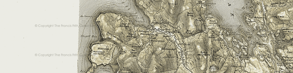 Old map of Hamaraverin in 1909-1911