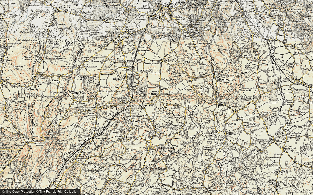Old Map of Hambledon, 1897-1909 in 1897-1909