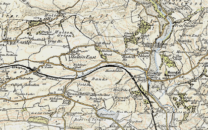 Old map of Berwick in 1903-1904