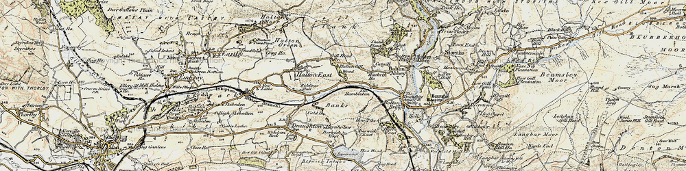 Old map of Berwick in 1903-1904