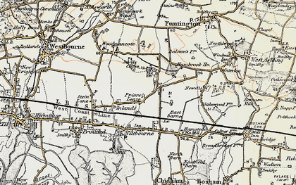 Old map of Hambrook in 1897-1899