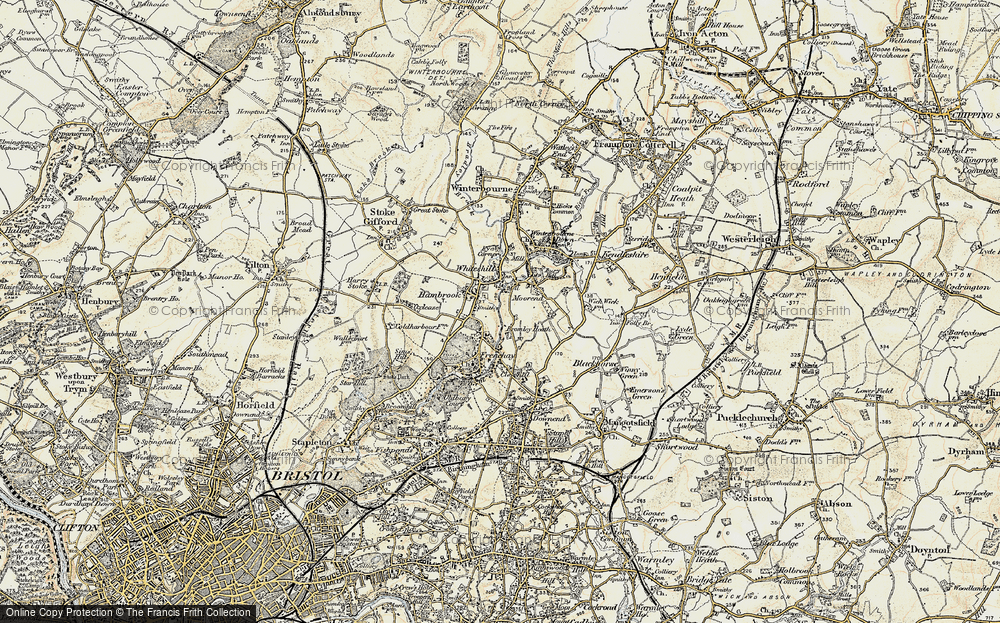 Old Map of Hambrook, 1899 in 1899