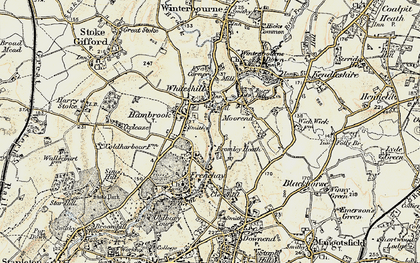 Old map of Hambrook in 1899