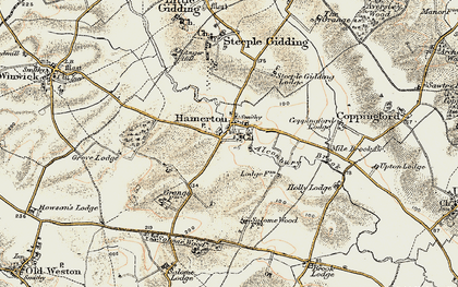 Old map of Hamerton in 1901