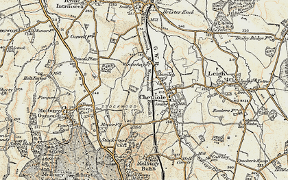 Old map of Hamlet in 1899