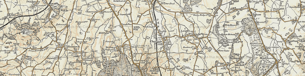 Old map of Hamlet in 1899