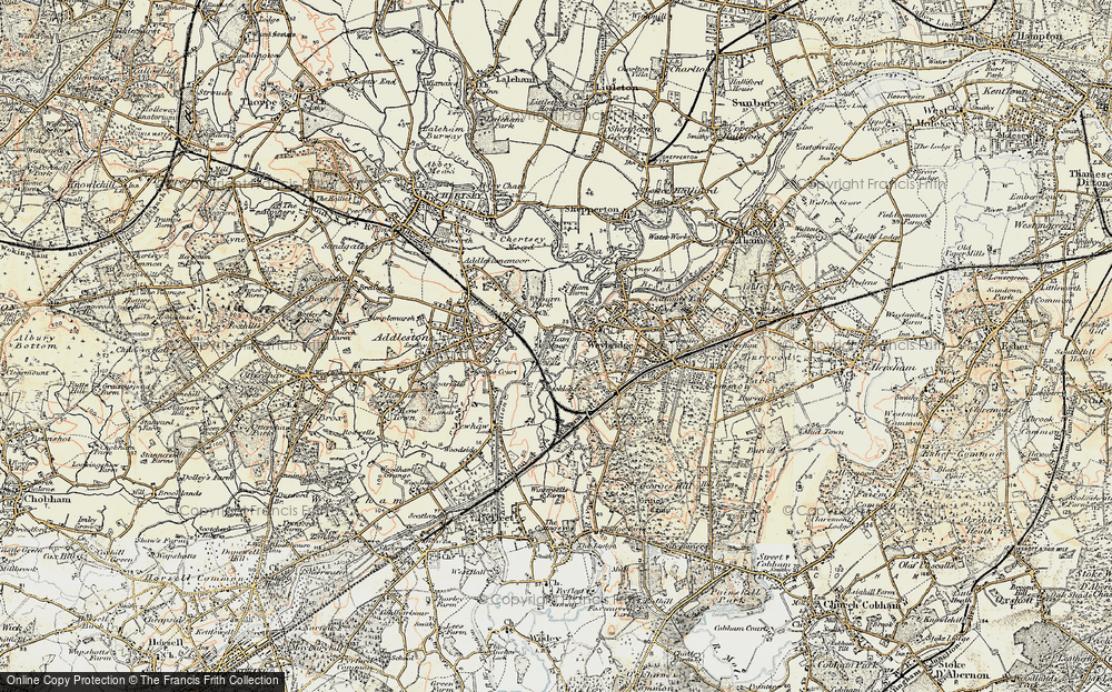Old Map of Hamm Moor, 1897-1909 in 1897-1909
