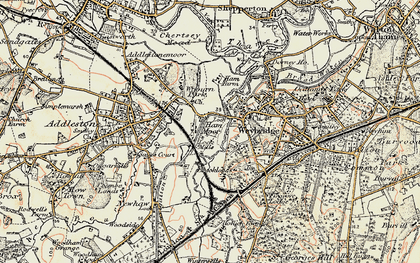 Old map of Hamm Moor in 1897-1909