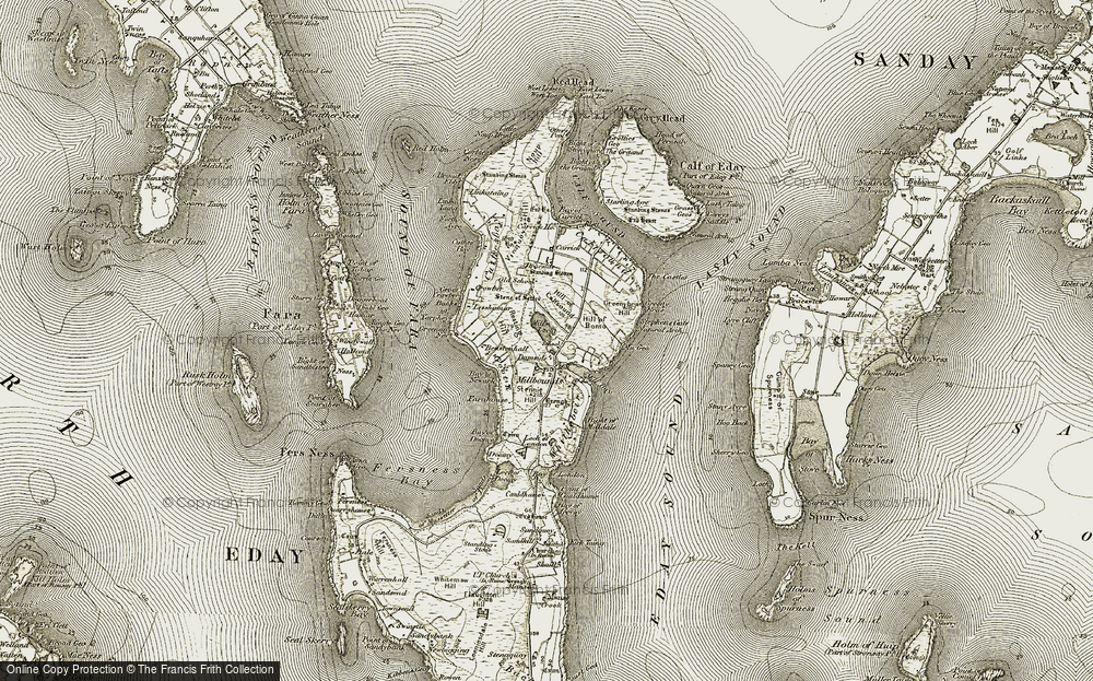 Old Map of Hammarhill, 1912 in 1912