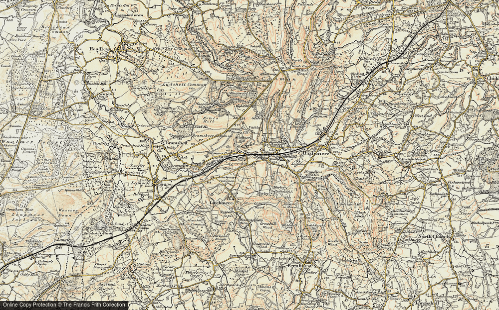 Old Map of Hammer, 1897-1900 in 1897-1900