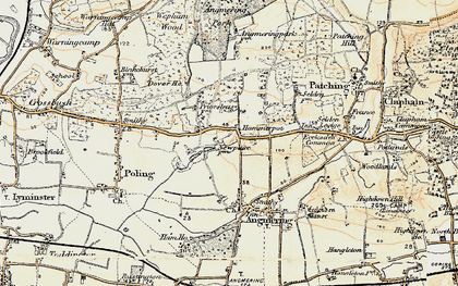 Old map of Hammerpot in 1897-1899