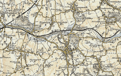 Old map of Hammersmith in 1902
