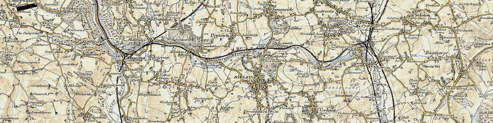 Old map of Hammersmith in 1902