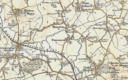 Old map of Hammoon in 1897-1909