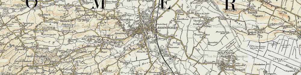 Old map of Hamp in 1898-1900
