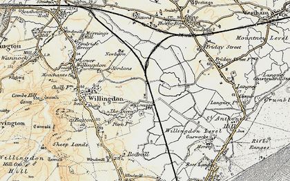 Old map of Hampden Park in 1898