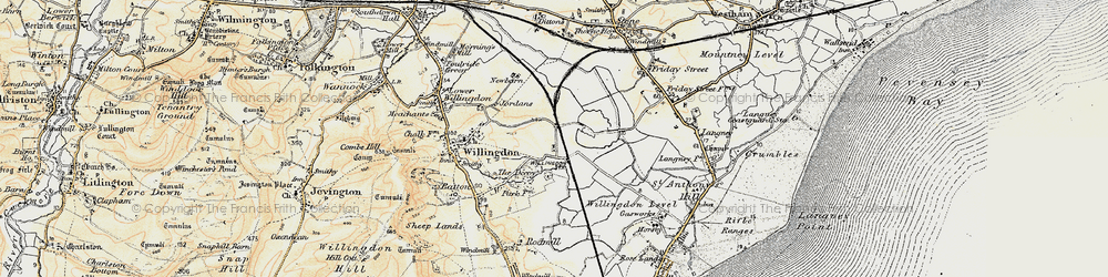 Old map of Hampden Park in 1898